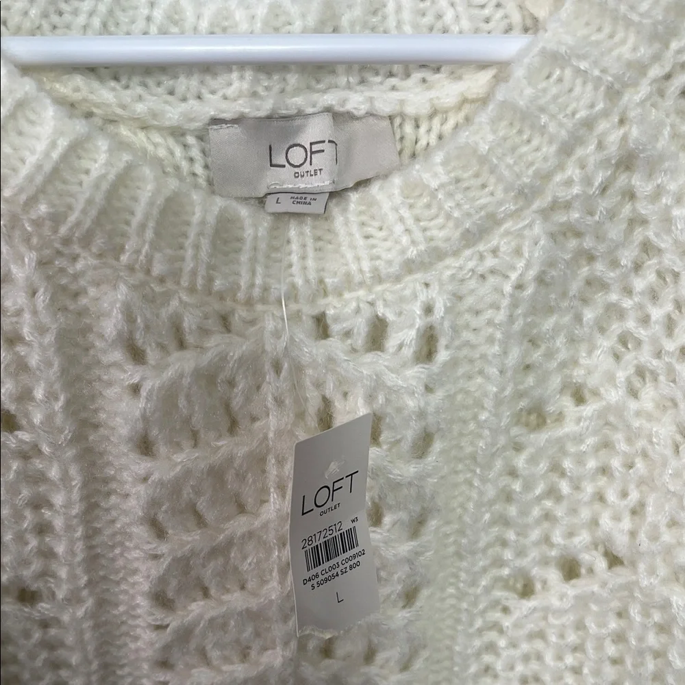 LOFT Cream Knit Women's Sweater